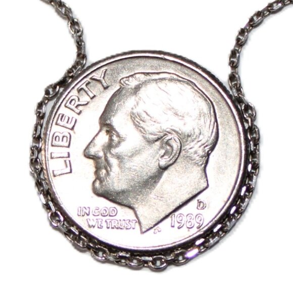 Sterling Silver Faux Opal Necklace - Picture 4 of 7